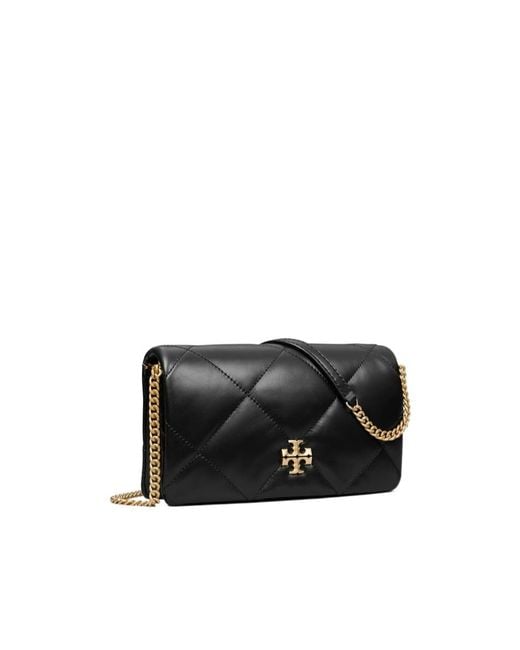 Tory Burch Black Kira Quilted Crossbody Bag