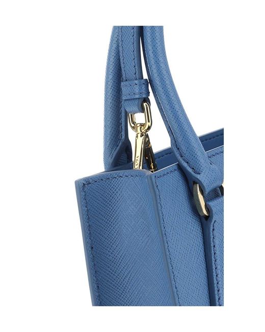 Prada Blue Logo Shoulder Bag