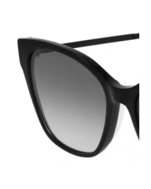 Saint Laurent Multicolor Tortoiseshell Pattern Large-Frame Sunglasses