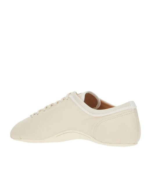 Dries Van Noten Natural Round-Toe Ballet Flats