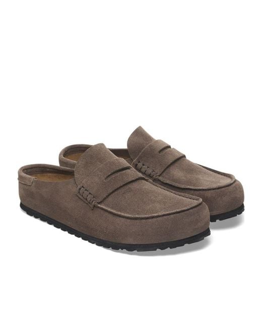 Birkenstock Brown Naples Penny Clogs for men