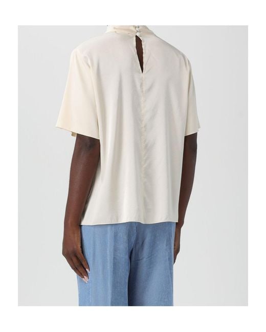 Forte_forte Blue Short-Sleeve Blouse