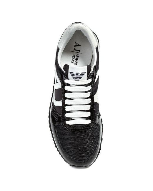 Armani Jeans Black Logo Details Casual Sneakers for men