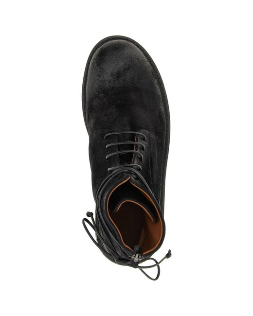 Marsèll Black Round Toe Ankle Boots for men