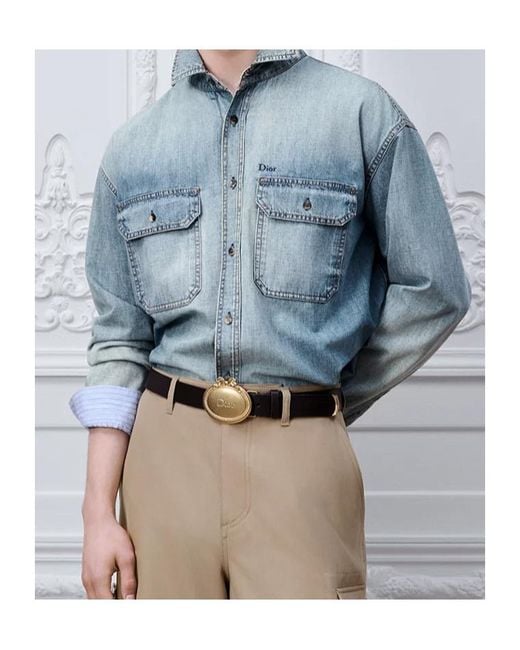 Dior Blue Overshirt for men