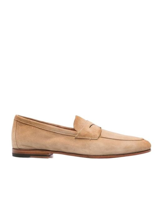 Santoni Natural Carlo Slip-On Loafers for men