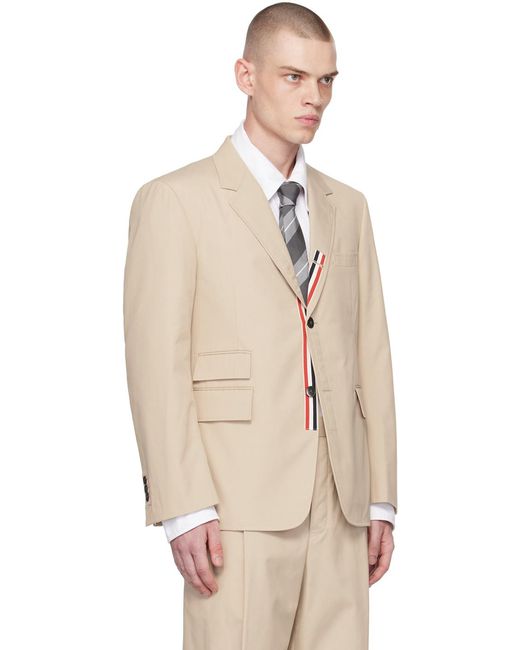 Thom Browne Brown Single-Breasted Tailored Blazer for men