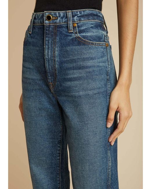 Khaite Blue High-Waist Jeans
