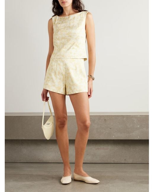 Posse Natural Isla Floral Print Top