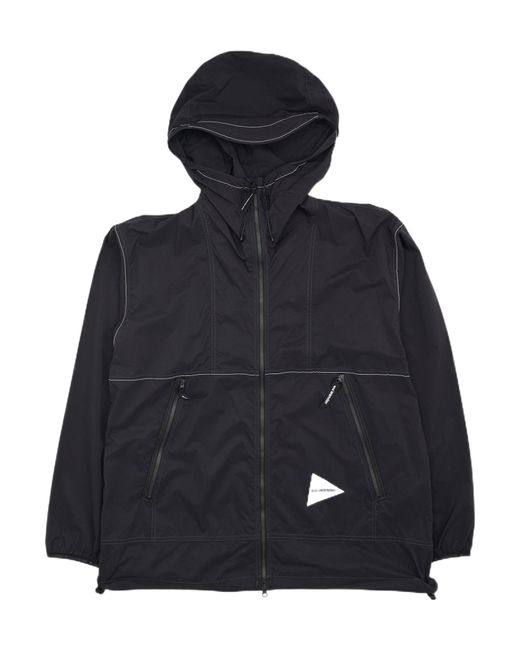 And Wander Black Pertex Windproof Jacket for men