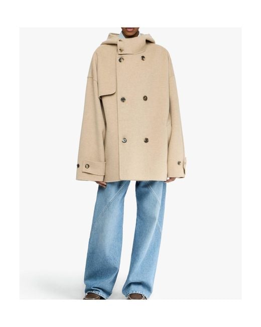 J.W. Anderson Natural J. W.Anderson Oversize Peacoat