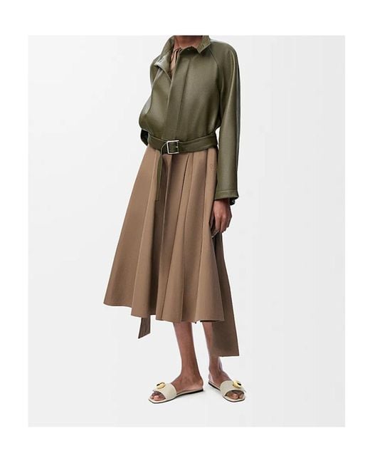 Loewe Natural Sleeveless Wrap Dress