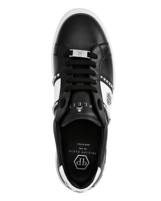 Philipp Plein Black Logo Details Casual Sports Shoes for men