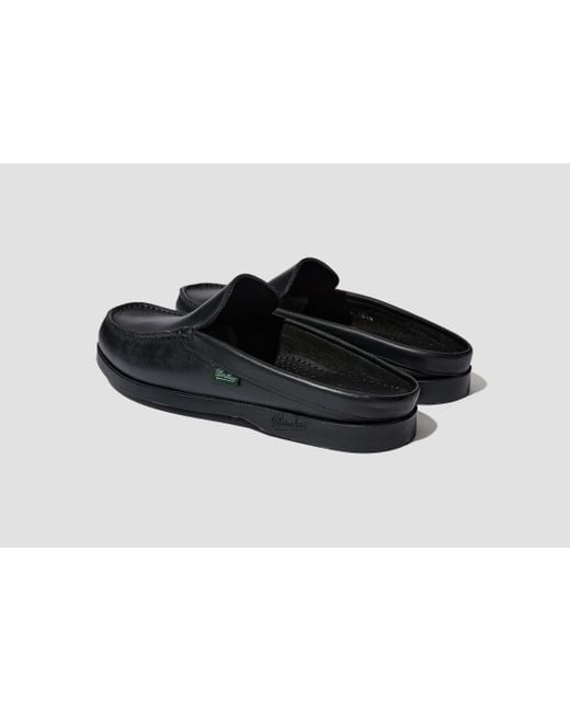 Paraboot Black Round-Toe Mules for men
