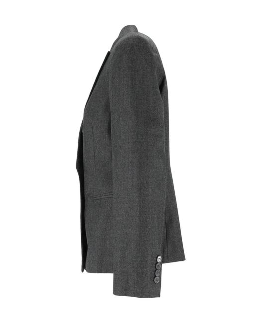 Peserico Black Glitter Double-Breasted Blazer