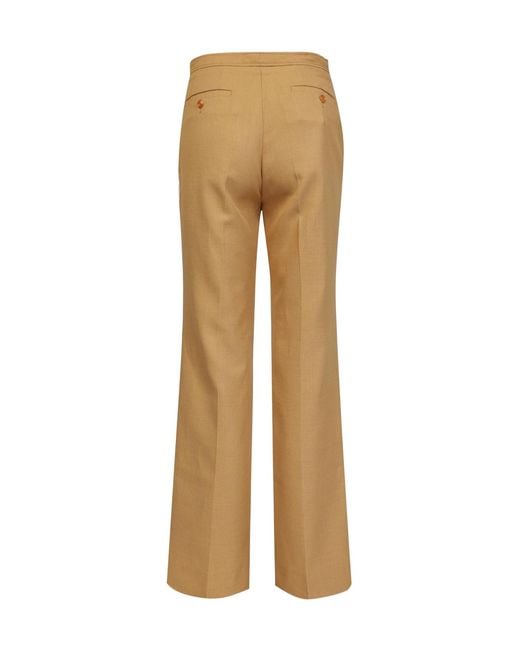 Gucci Natural Highwaist Flared Trousers