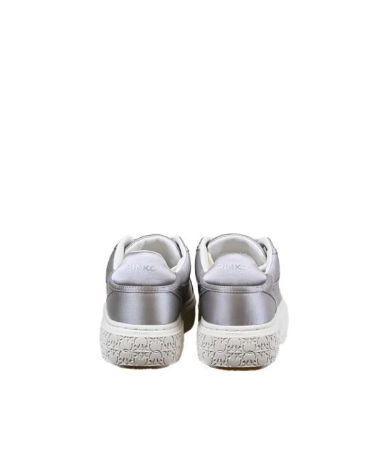 Pinko Gray Yoko 11 Sneaker