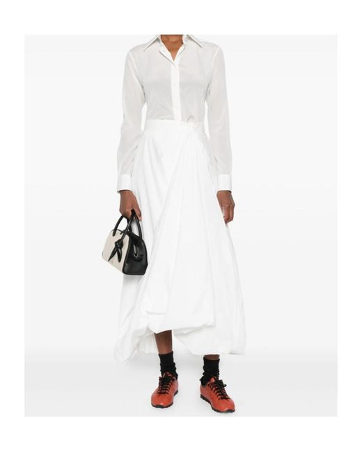 Mazzarelli White Button-Down Long-Sleeved Shirt