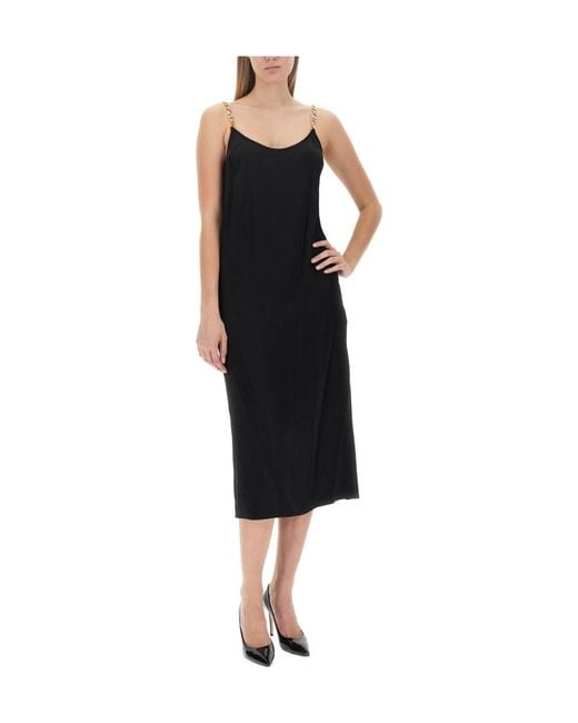 MICHAEL Michael Kors Black Logo Straps Dress