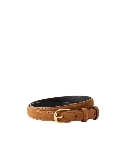 Nili Lotan Brown Jane Suede Belt