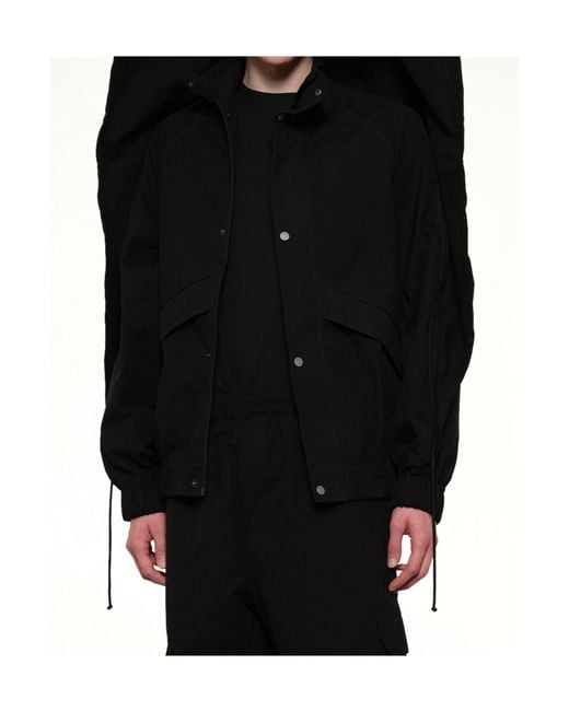 Egonlab Black Fold-Back Casual Jacket for men