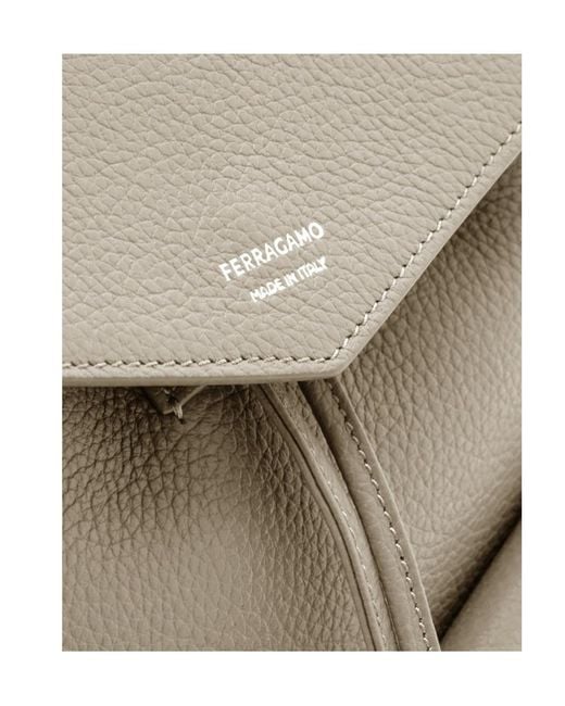 Ferragamo Natural Multipocket Mini Backpack