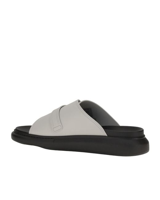 McQueen Multicolor Buckle-Fastening Leather Sandals for men
