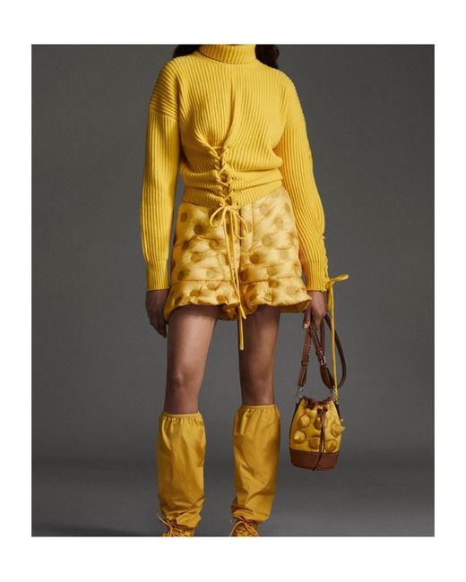 Moncler Yellow Turtleneck Pullover for men