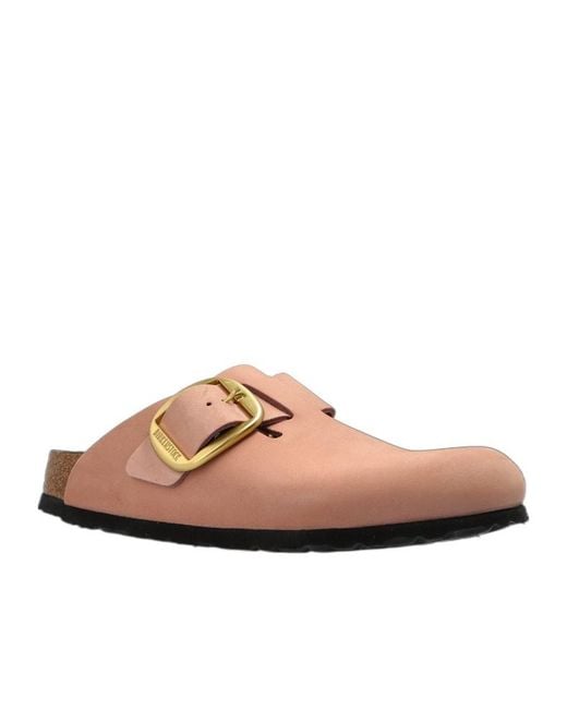 Birkenstock Brown Boston Big Buckle Mules