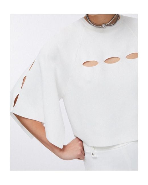 Liu Jo White Cutout T-Shirt