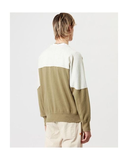 Isabel Marant Natural Two-Toned Crewneck Sweatshirt for men