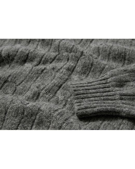 Drake's Gray Long-Sleeved Sweater for men