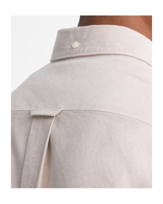 Barbour Gray Buttondown Plain Shirt for men