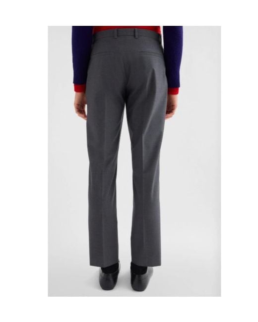 Jil Sander Gray Poplin Trousers for men