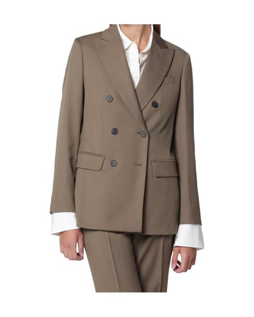 Max Mara Brown Double-Breasted Coat
