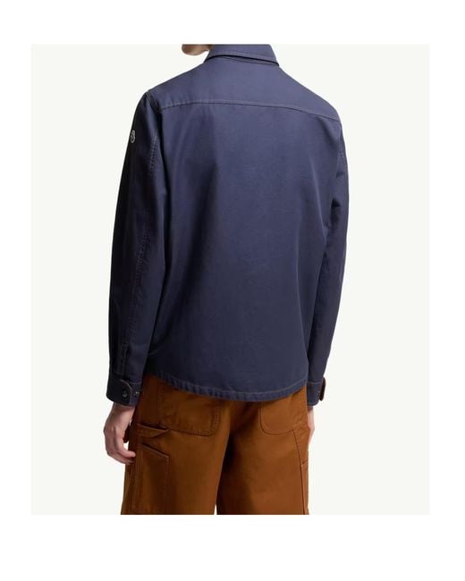 Moncler Blue Watagua Overshirt Jacket for men