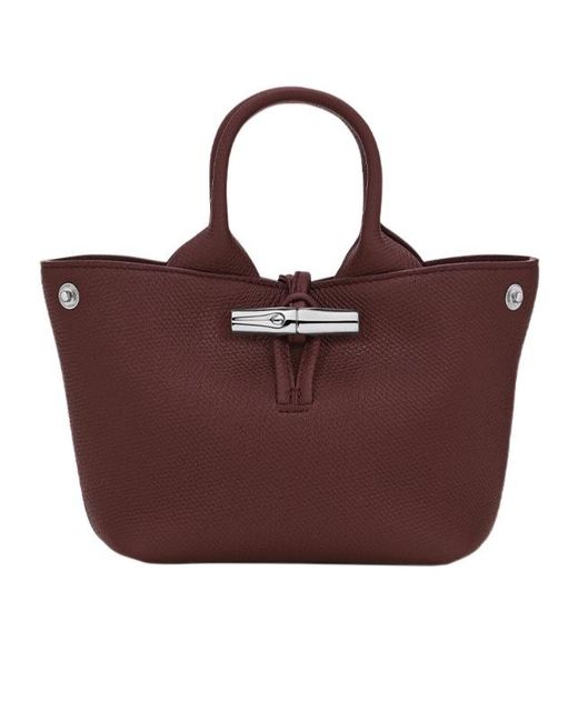 Longchamp Brown Le Roseau Xs Handbag