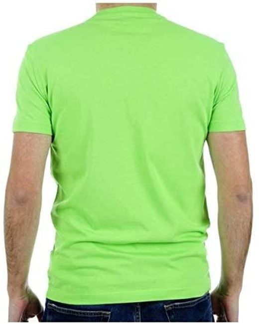 EA7 Green Round-Necked Logo T-Shirt for men