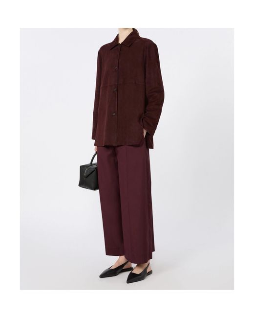 Max Mara Purple 'S Smmepoca Cropped Trousers