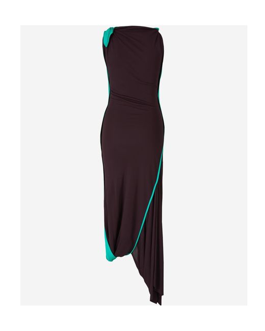 Victoria Beckham Black Dress With Twisted Strap