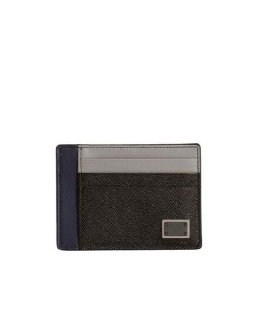 Dolce & Gabbana Black Dauphine Card Holder for men