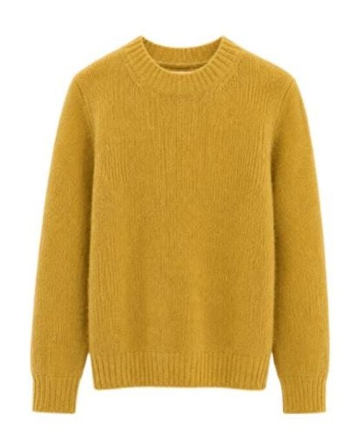 Roberto Collina Yellow Crew-Neck Sweater for men