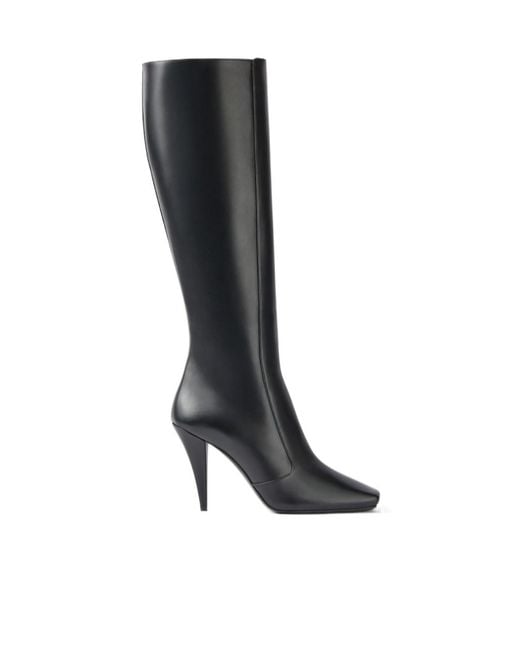 Givenchy Black Sliced Square Boots
