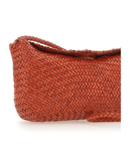 Dragon Diffusion Red Corsina Diagonal Shoulder Bag
