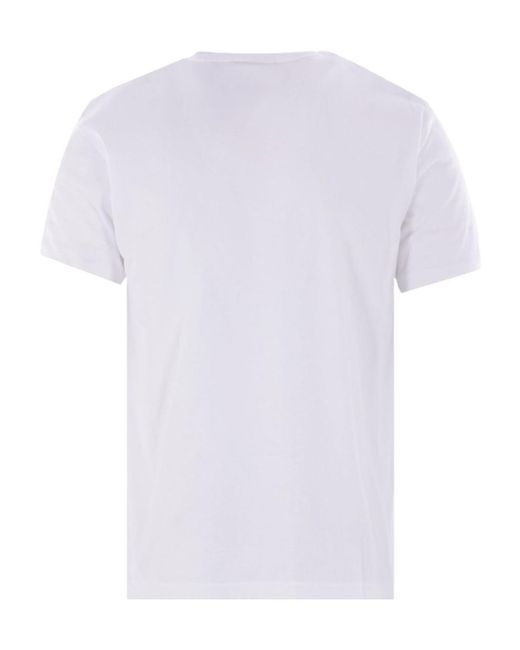 Comme des Garçons White Comme Des Garçons Graphic Printed T-Shirt for men