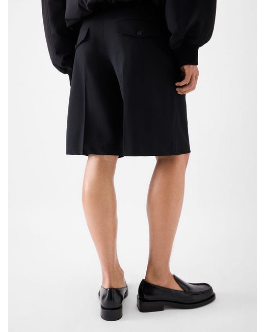 Jacquemus Black Belt Loop Shorts for men