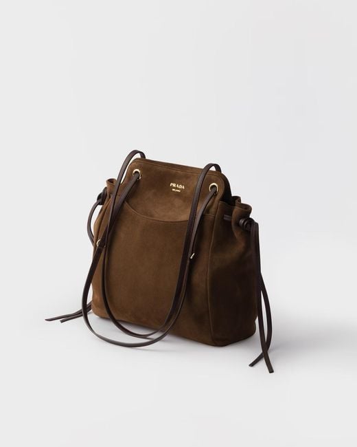Prada Brown Carry Medium Tote Bag