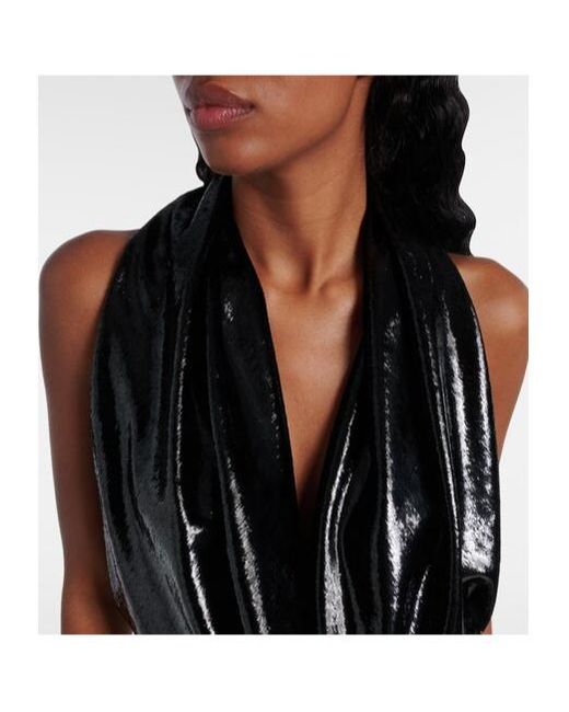 Stella McCartney Black Halterneck Velvet Gown