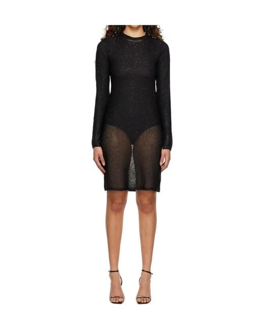 REMAIN Birger Black Sequin Mini Dress