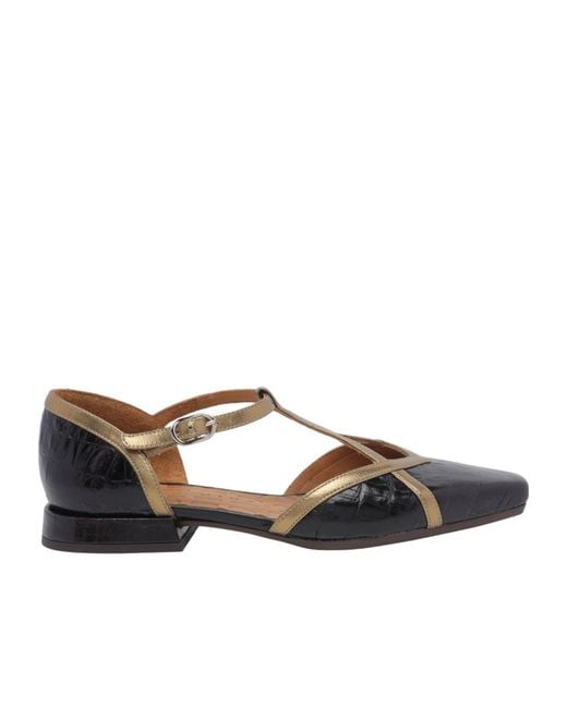 Chie Mihara Brown Square-Toe Flats